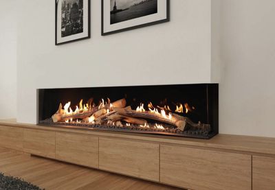 Ortal: Two Sided Corner Fireplace 77 - primary view