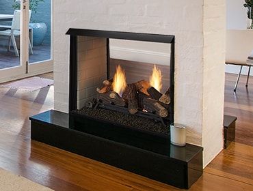 Monessen: 36-Inch Lo-Rider See-Through (Vent-Free) Fireplace - primary view