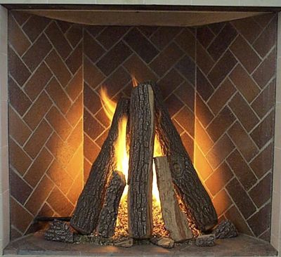 Rasmussen: Rumford Tipi RF-T Tall Vertically Stacked Logs 42in - primary view