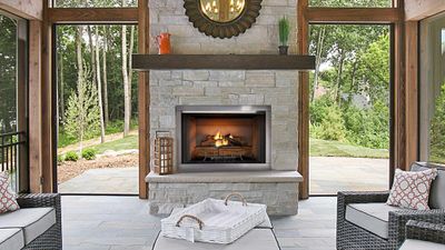 Outdoor Lifestyles: Vesper 36 Outdoor Gas Fireplace - primary view