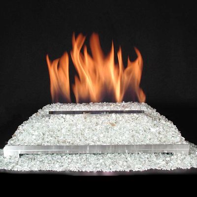 Rasmussen: FireGlitter Sets – With Glass Match Lighted/Control Ready - Stainless Steel Burner 24in NG - primary view