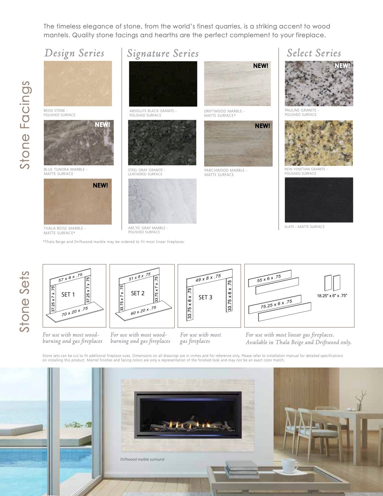 Mantelpieces & Surrounds Brochure at WilliamSmith Fireplaces in North Charleston SC